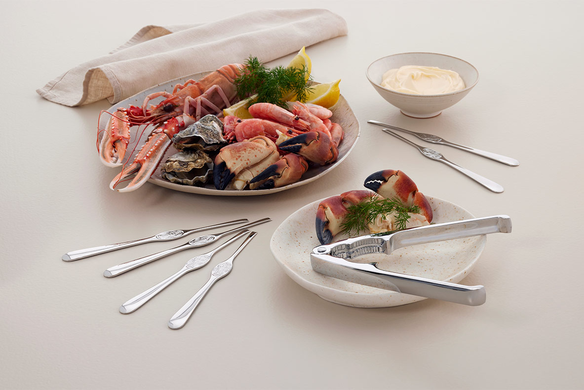 Hardanger skalldyrsett dekket bord
